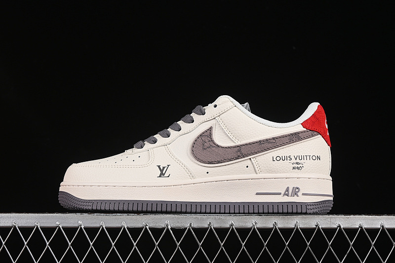 Nike Nike AIR FORCE 1 07 LOW LV WHITE/GREY/RED · XX3168-136, photo 1