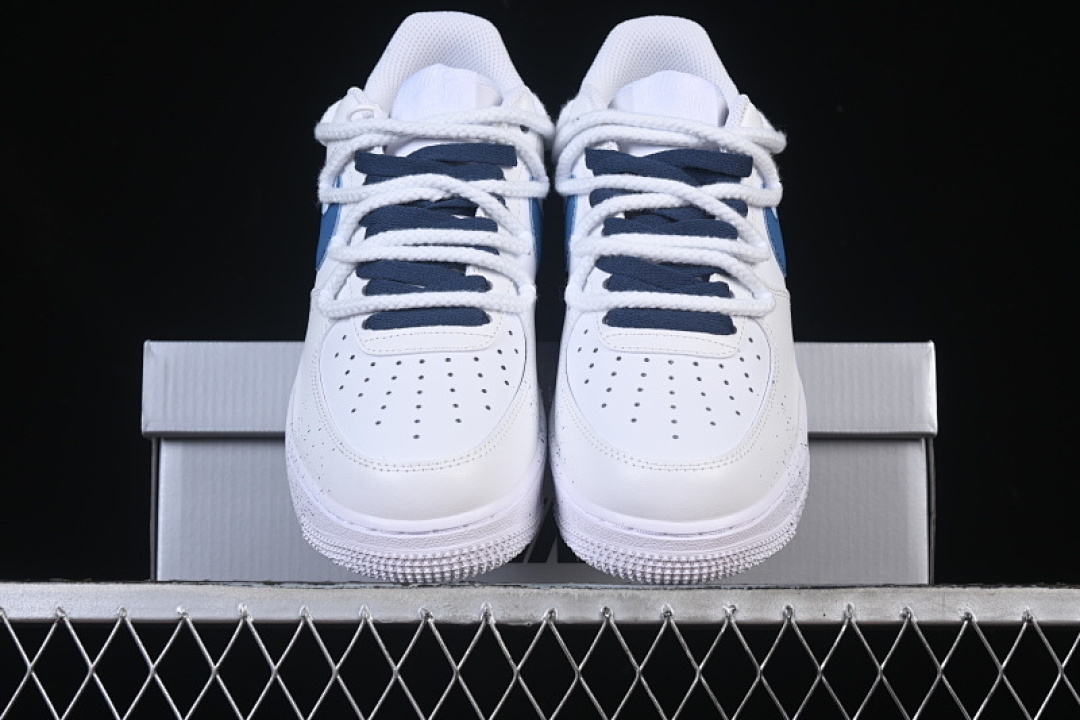 Nike [ZH0316-106]-[AIR FORCE 1 07 LOW WHITE/BLUE]-[WOMAN:36-39]-[MAN:40-45] - Image 13