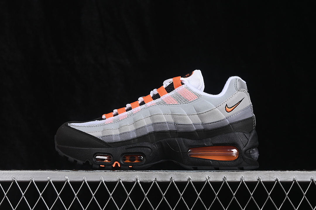 Nike AIR MAX 95 OG AIR CUSHION SHOES ORANGE/BLACK/GREY · HM7410-101, photo 1