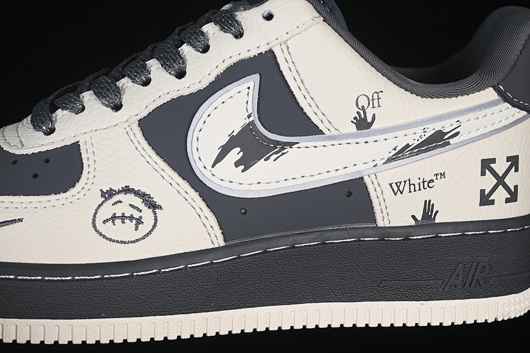 Nike [XL1979-130]-[AIR FORCE 1 07 LOW WHITE/BLACK]-[WOMAN:36-39]-[MAN:40-45] - Image 8