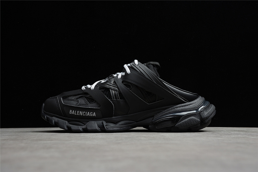 Unbranded [353813-W3CP3-1000]-[BA*LEN*CIAGA TRACK MULE BLACK/BLACK/WHITE]-[WOMAN:35-39]-[MAN:40-46], photo 1