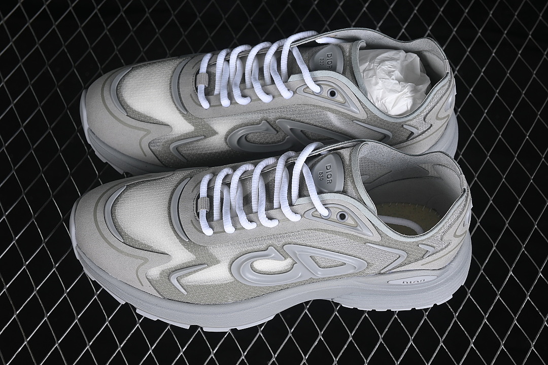Dior [3SN342ABFH898]-[LOW-TOP CASUAL SHOES GREY/WHITE/GREY]-[WOMAN:38-39]-[MAN:40-47] - Image 11