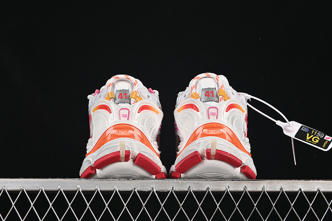 Balenciaga [W3RMU9756]-[BA*LEN*CIAGA RUNNER KITH FOUR.COLOR 7.0 WHITE/PINK/ORANGE]-[UNIUSEX:35-46] - Image 12