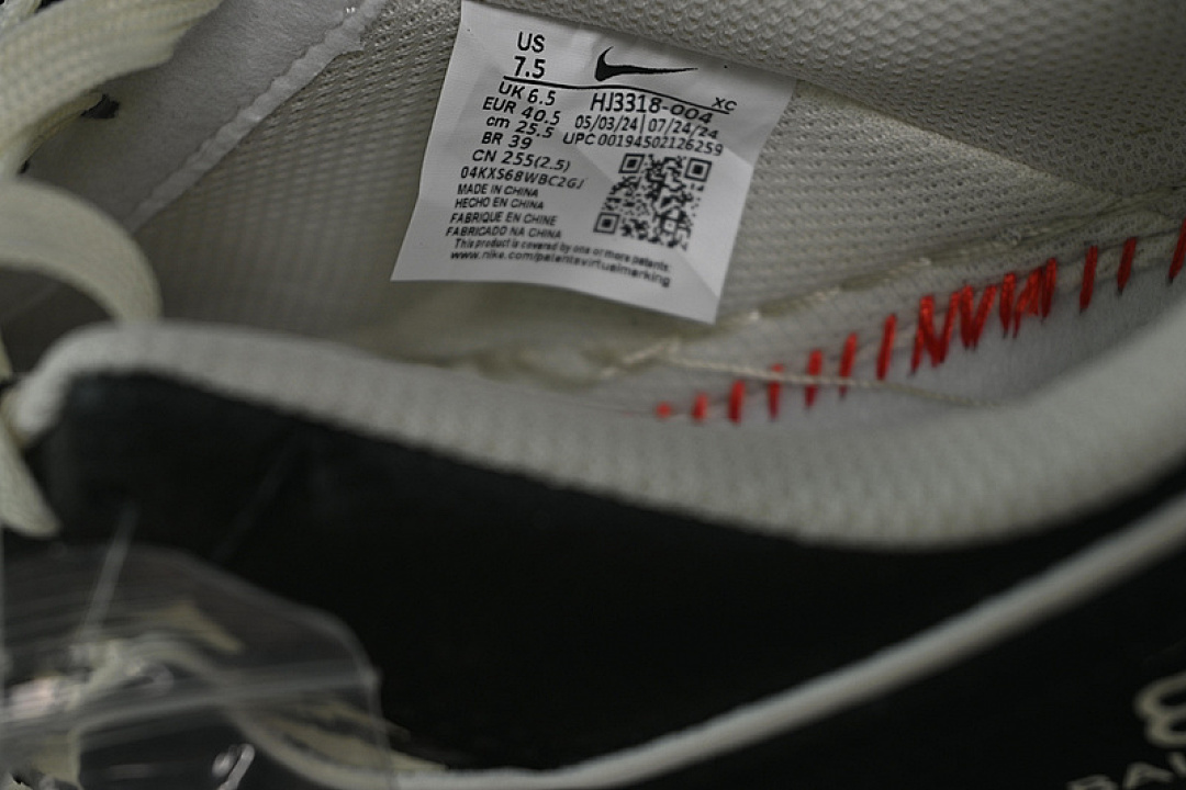 Nike [HJ3318-004]-[AIR FORCE 1 07 LOW OFF WHITE/BLACK]-[WOMAN:36-39]-[MAN:40-45] - Image 6