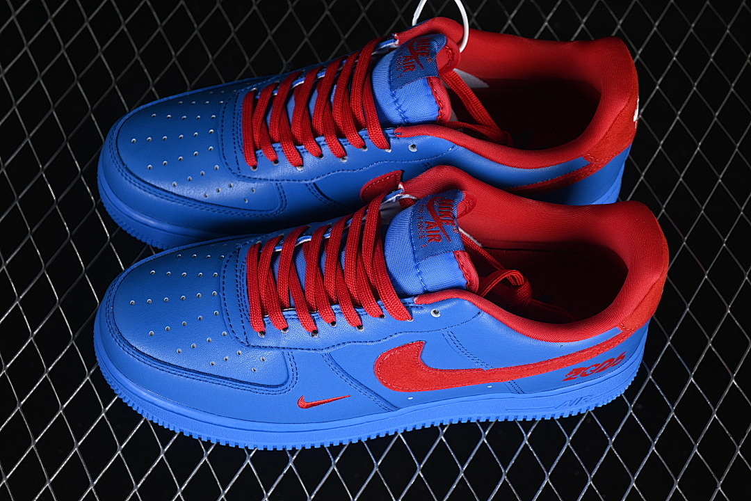 Nike [DF0188-128]-[AIR FORCE 1 07 LOW CASUAL SNEAKERS NAVY BLUE/RED]-[WOMAN:36-39]-[MAN:40-45] - Image 11