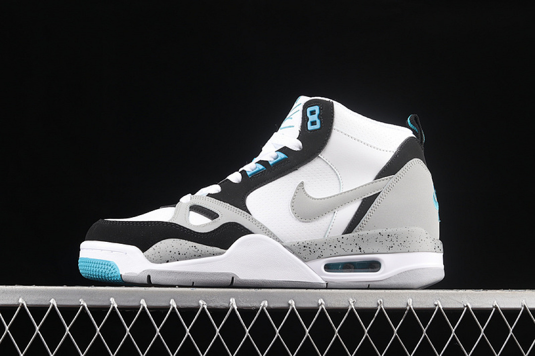Unbranded [579961-102]-[AIR FLIGHT 13 MID WHITE/WOLF GREY-TROPICAL TEAL-BLACK]-[MAN:40-46], photo 1
