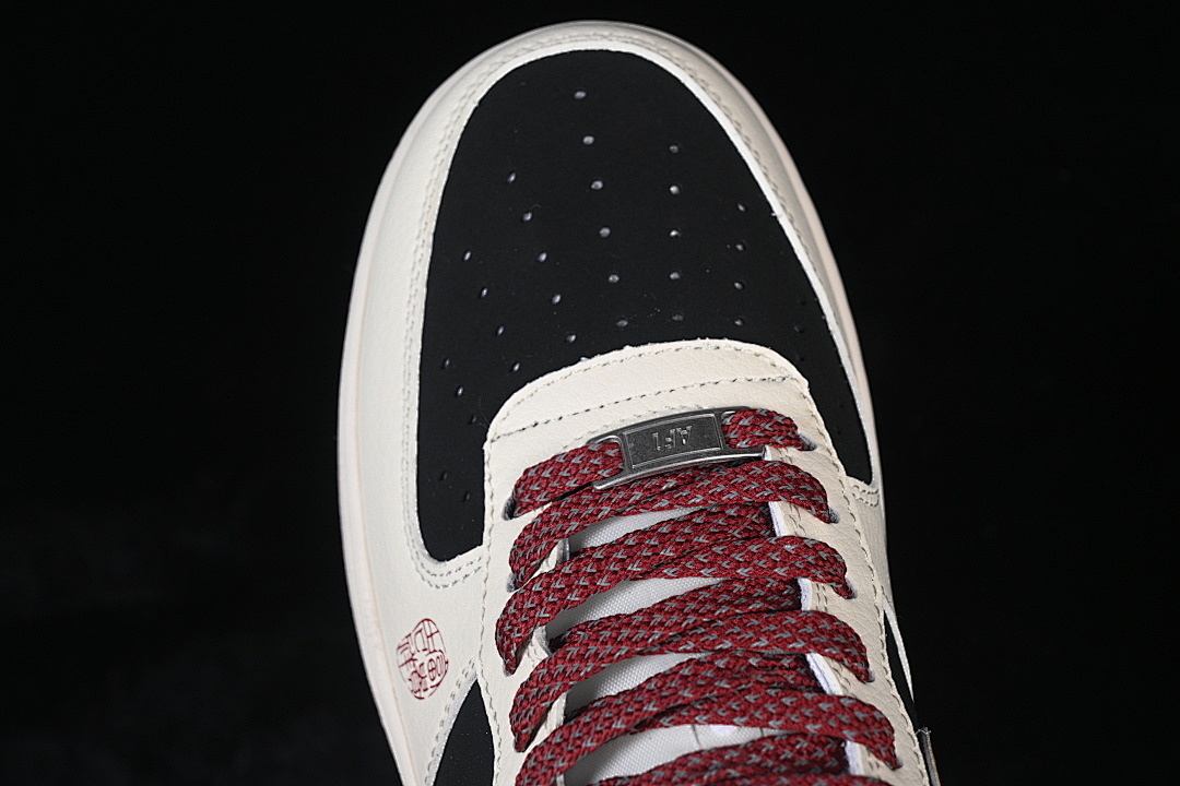 Nike [JP2026-152]-[AIR FORCE 1 07 LOW WHITE/BLACK/YELLOW/WINE RED]-[WOMAN:36-39]-[MAN:40-45] - Image 10
