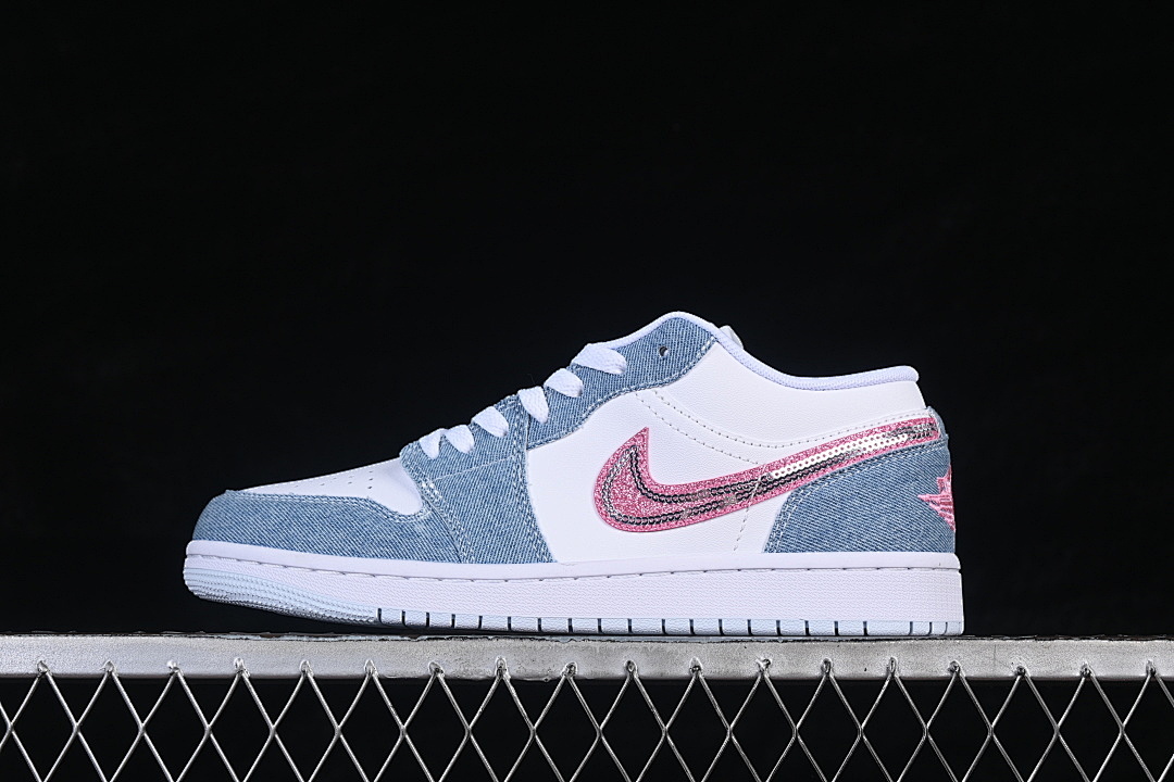 Jordan Jordan 1 LOW SE COBALT BLISS/WHITE/PINK GLOW · HQ2001-400, photo 1