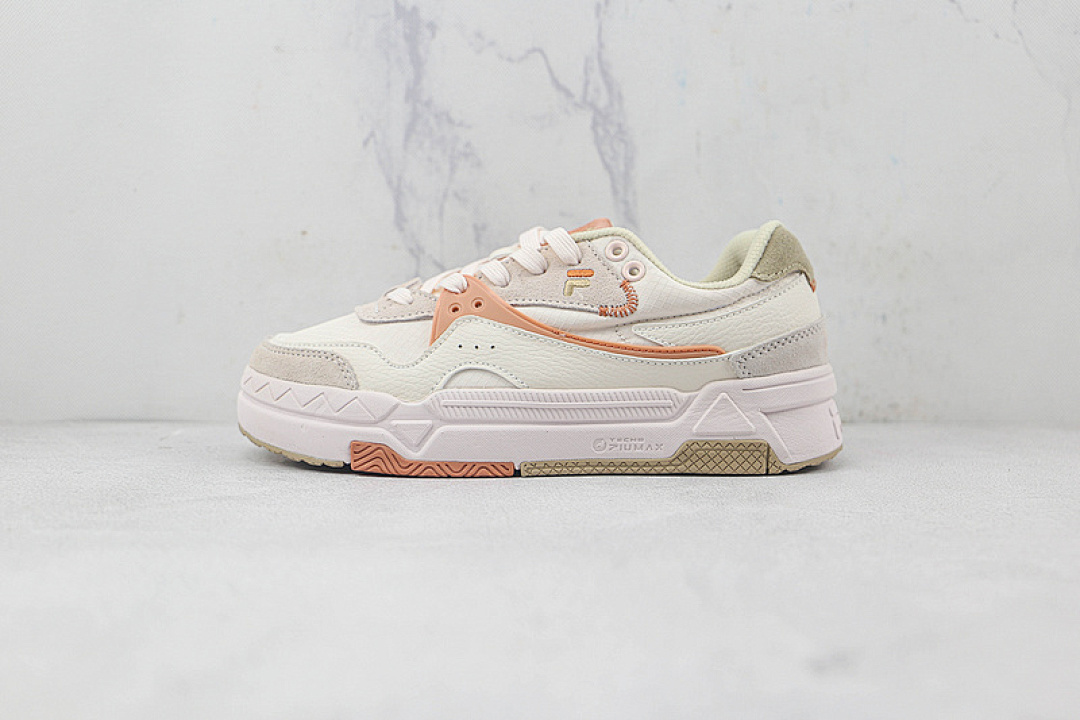 Fila Fila [ FUSION PLATFORM DAD SHOES WHITE/BEIGE/ORANGE]-[WOMAN:35.5-40], photo 1