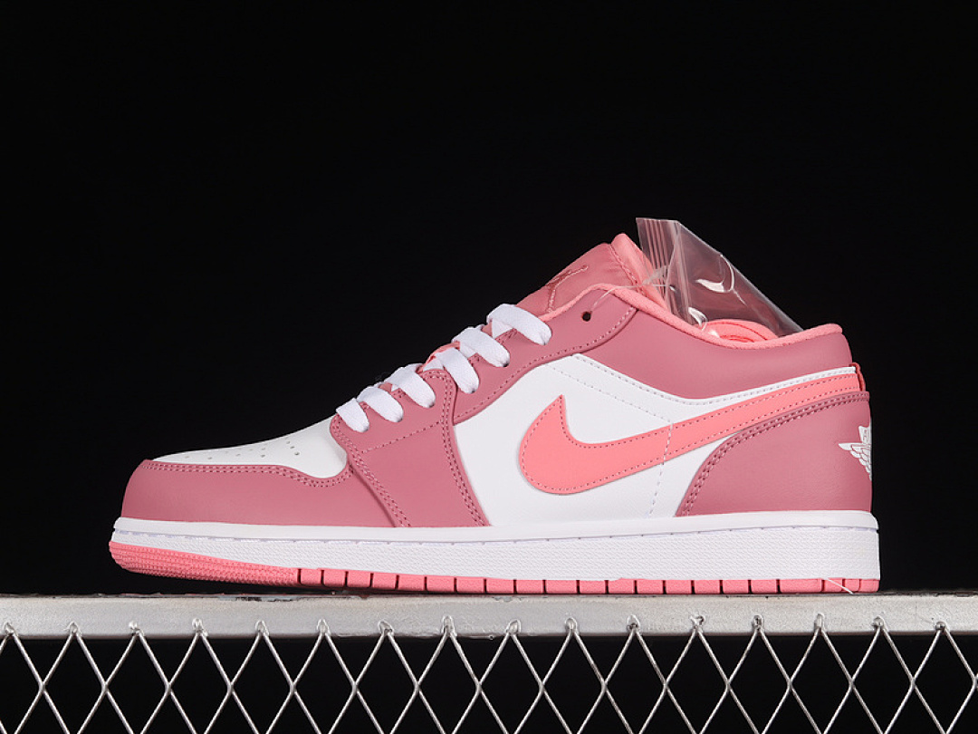 Jordan [553558-616]-[AIR JORDAN 1 LOW WHITE/DESERT BERRY/PINK]-[WOMAN:36-39]-[MAN:40-46], photo 1