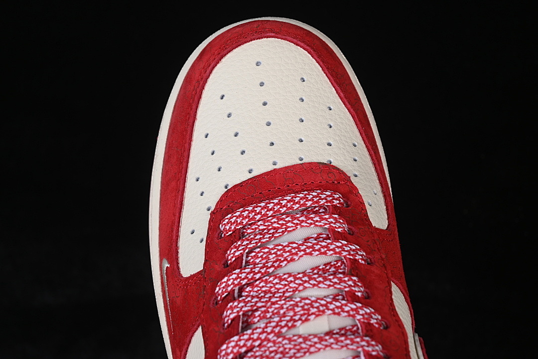 Nike [XL1979-144]-[AIR FORCE 1 07 LOW CASUAL SNEAKERS WHITE/RED]-[WOMAN:36-39]-[MAN:40-45] - Image 10