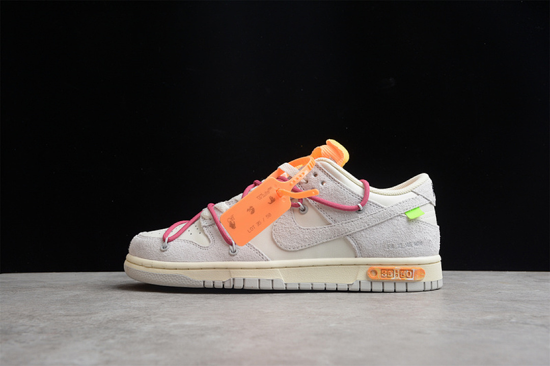 Off-White [DJ0950-114]-[GZ OW X SB DUNK LOW LOT 35 OF 50 SAIL/NEUTRAL GREY-RED]-[WOMAN:36-39]-[MAN:40-46], photo 1