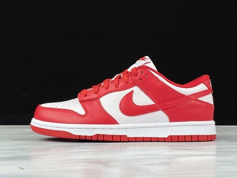 Nike SB DUNK LOW WHITE/UNIVERSITY RED · CU1727-100, photo 1