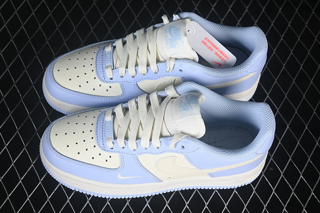 Nike [IV3222-400]-[AIR FORCE 1 07 LOW CASUAL SNEAKERS WHITE/BLUE]-[WOMAN:35.5-39.5]-[MAN:40-45] - Image 11