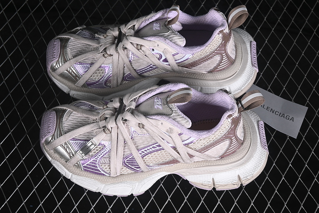 Balenciaga [W3XCH9250]-[EXTREME LACES LOGO TRENDY RUNNING SHOES PURPLE/VIOLET]-[WOMAN:35-39]-[MAN:40-46] - Image 11