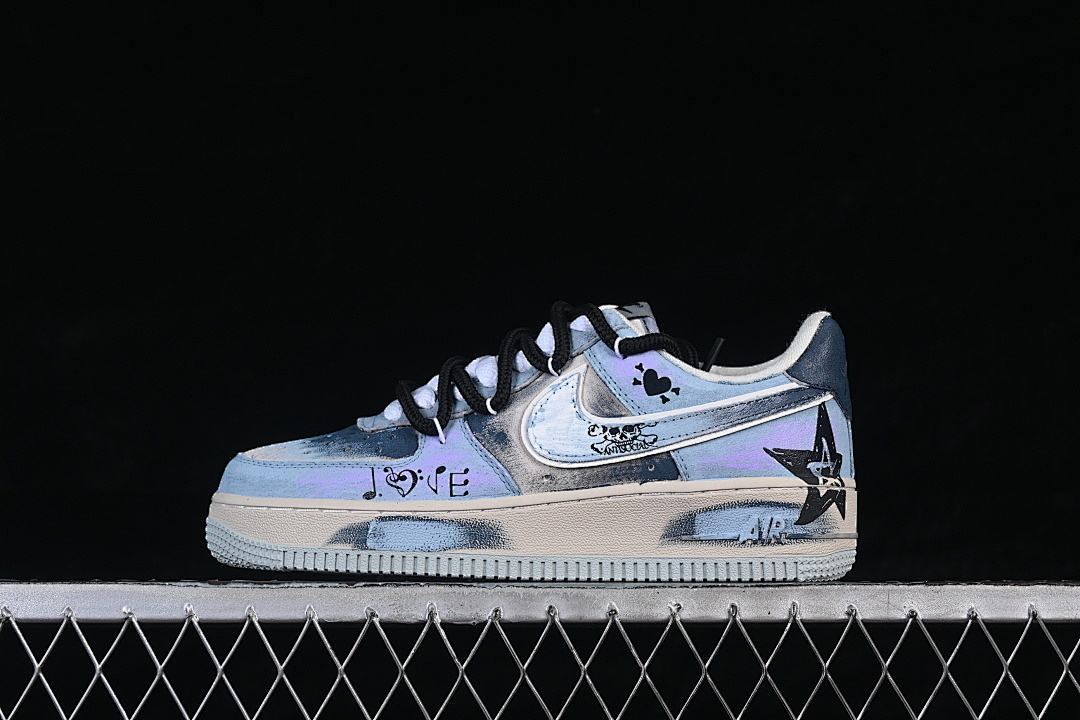 Nike [ZB2121-120]-[AIR FORCE 1 07 LOW BLUE/PURPLE/GREY]-[WOMAN:36-39]-[MAN:40-45] - Image 2