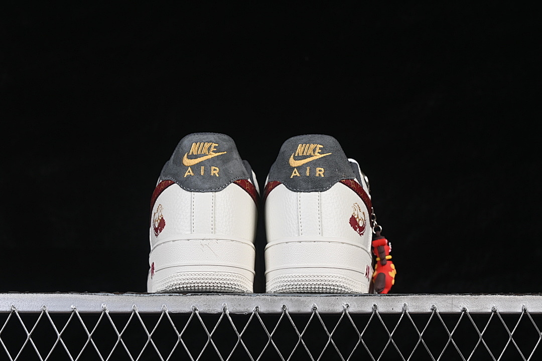 Nike [NH0601-507]-[AIR FORCE 1 07 LOW CASUAL SNEAKERS WHITE/RED/GREY/GOLD]-[WOMAN:36-39]-[MAN:40-45] - Image 14