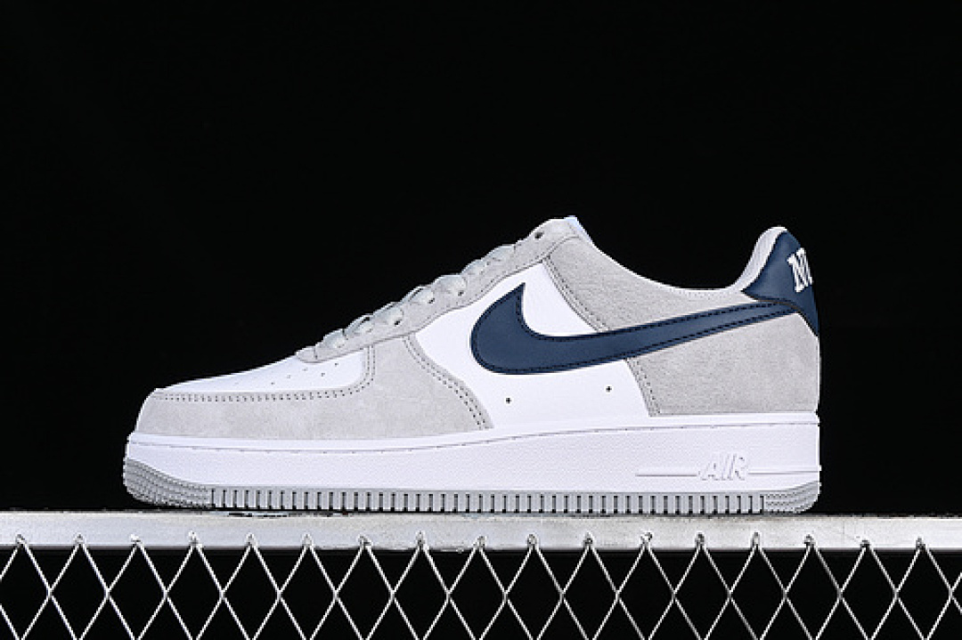 Nike [FD9748-001]-[AIR FORCE 1 07 LOW WHITE/GREY/BLUE]-[WOMAN:36-39]-[MAN:40-45], photo 1