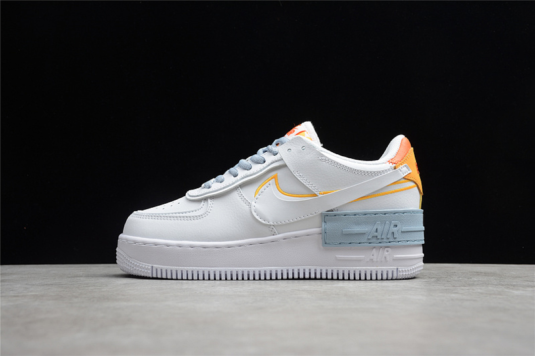 Nike [DC2199-100]-[AIR FORCE 1 SHADOW WHITE/LIGHT ARMORY BLUE HEATHER/LASER ORANGE/SUMMIT (WHITE]), photo 1