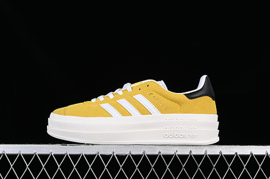 Adidas [HQ6891]-[ADIDAS ORIGINALS GAZELLE BOLD BLACK/YELLOW/WHITE]-[WOMAN:36-39]-[MAN:40-45], photo 1