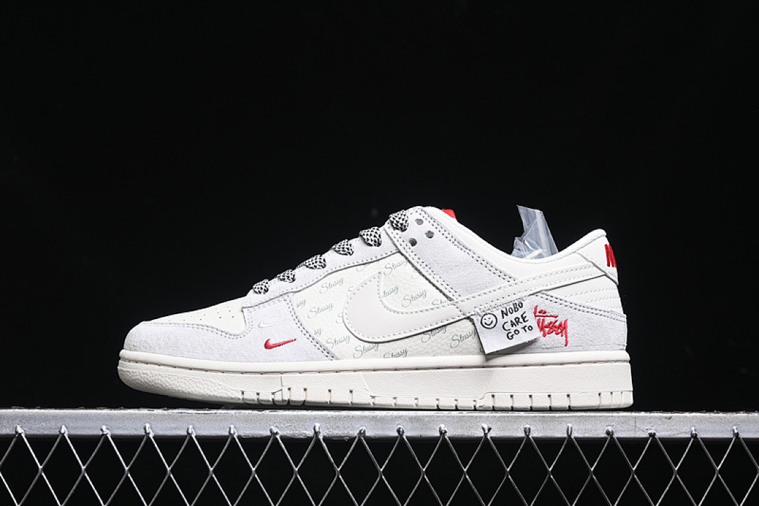 Unbranded [YX5066-218]-[SB DUNK LOW WHITE/GREY/RED]-[WOMAN:36-39]-[MAN:40-45], photo 1