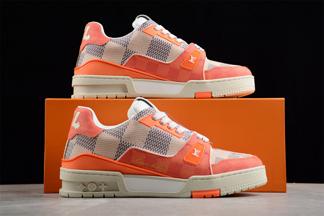 Louis Vuitton [ LOUIS VUITTON TRAINER WHITE/GREY/BROWN/ORANGE]-[MAN:38-45] - Image 2