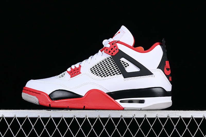 Jordan AIR Jordan 4 FIRE RED WHITE/FIRE RED-BLACK-TECH GREY · DC7770-160, photo 1