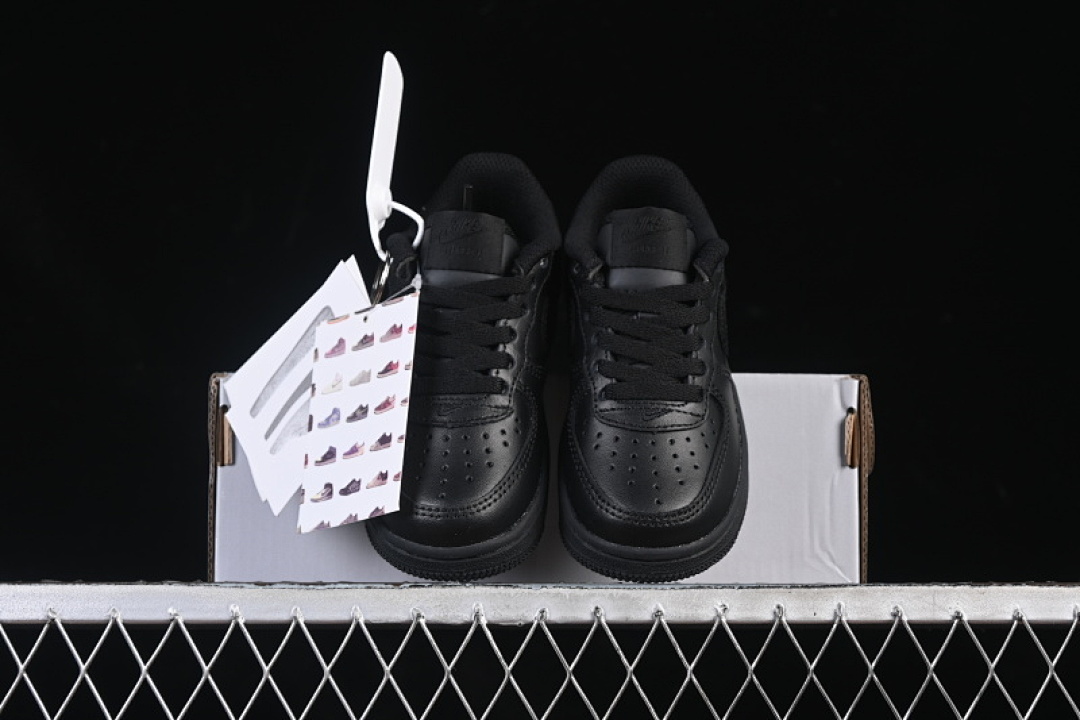 Nike [DH2925-001]-[AIR FORCE 1 07 CHILDREN'S SHOES OF VARIOUS SIZES BLACK/INKINESS]-[WOMAN:22-37.5] - Image 12