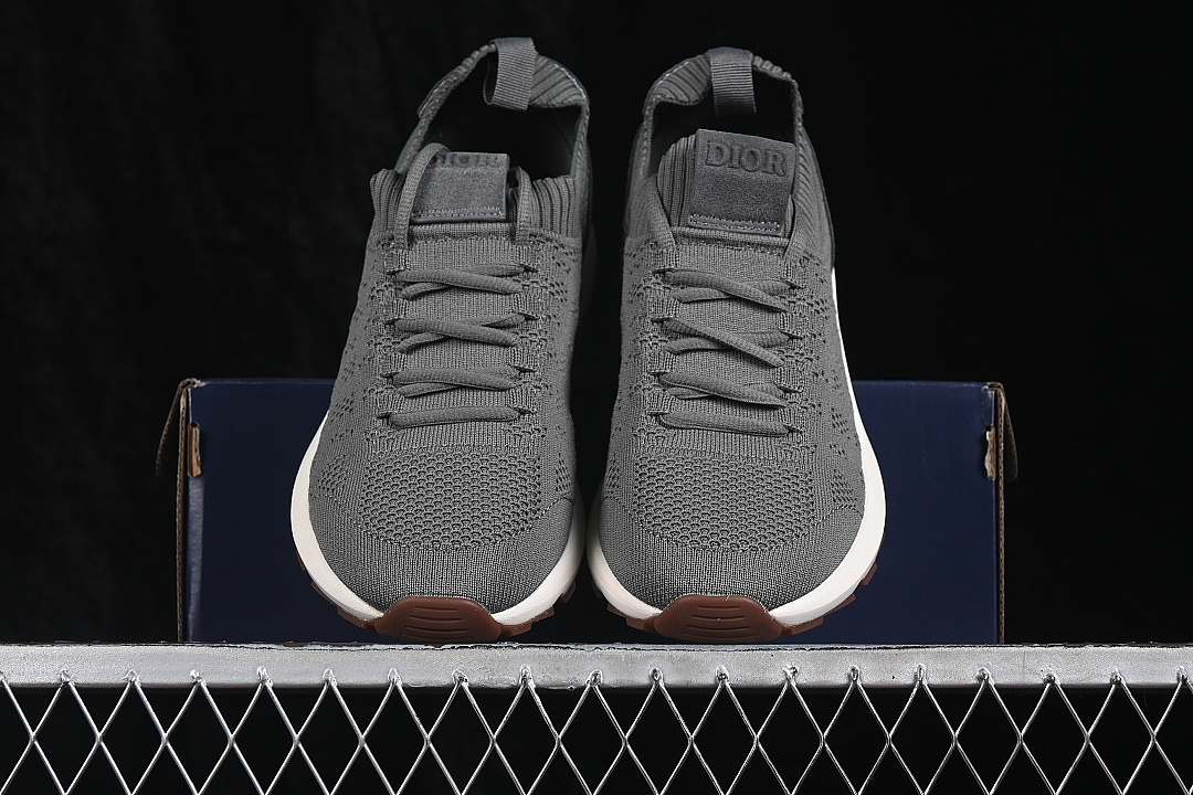 Dior [LOUNGE LACE UP CASUAL LIFE SHOES CONCRETE GREY/GREY]-[MAN:40-45] - Image 11