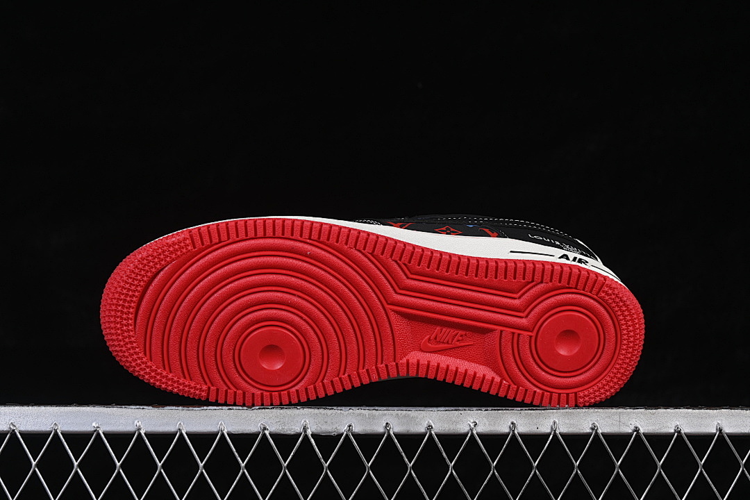 Nike [FN4932-002]-[AIR FORCE 1 07 LOW CASUAL SNEAKERS BLACK/RED/WHITE]-[WOMAN:36-39]-[MAN:40-45] - Image 14