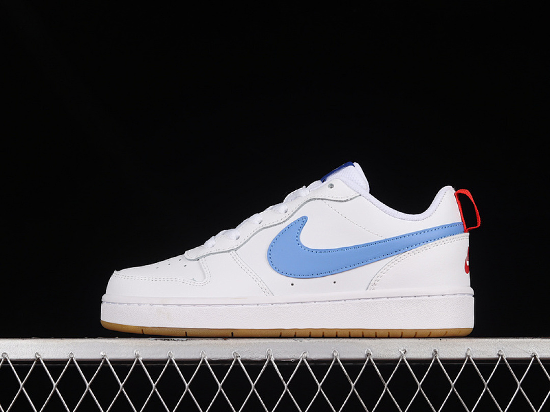 COURT BOROUGH LOW 2 WHITE/BLUE/RED · BQ5448-109, photo 1