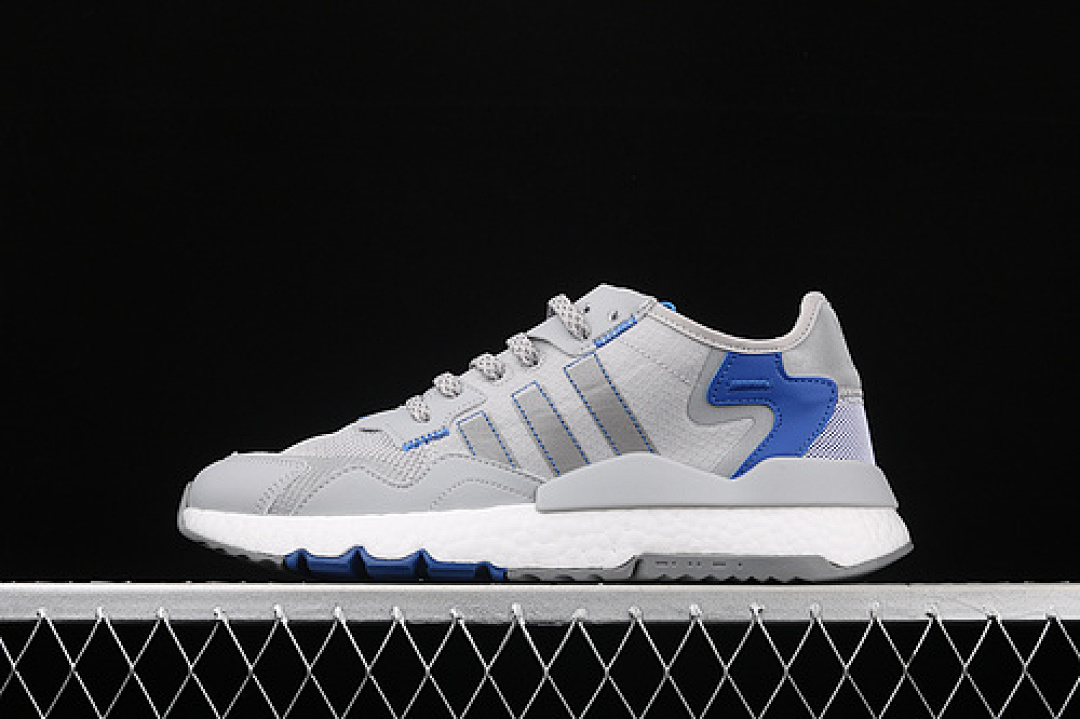 Unbranded [FW2056]-[NITE JOGGER BOOST SHOES LIGHT GREY/CLOUD WHITE/BLUE]-[WOMAN:36-39]-[MAN:40-45], photo 1