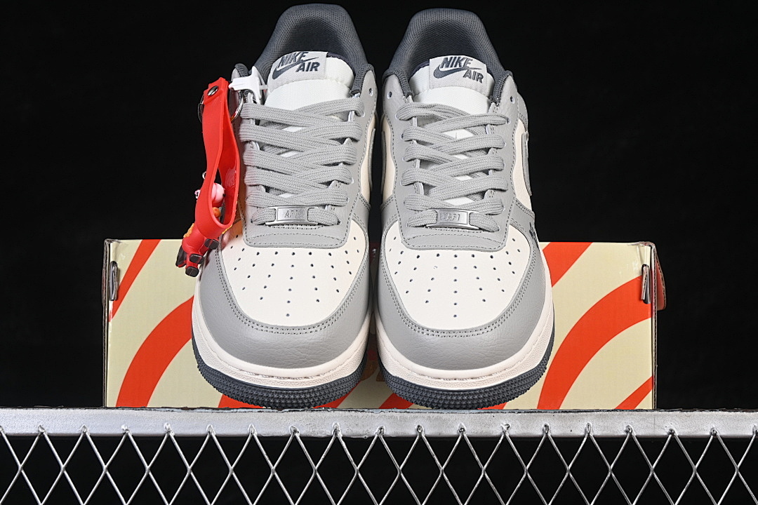 Nike [MZ9588-833]-[AIR FORCE 1 07 LOW CASUAL SNEAKERS WHITE/GREY]-[WOMAN:36-39]-[MAN:40-45] - Image 13