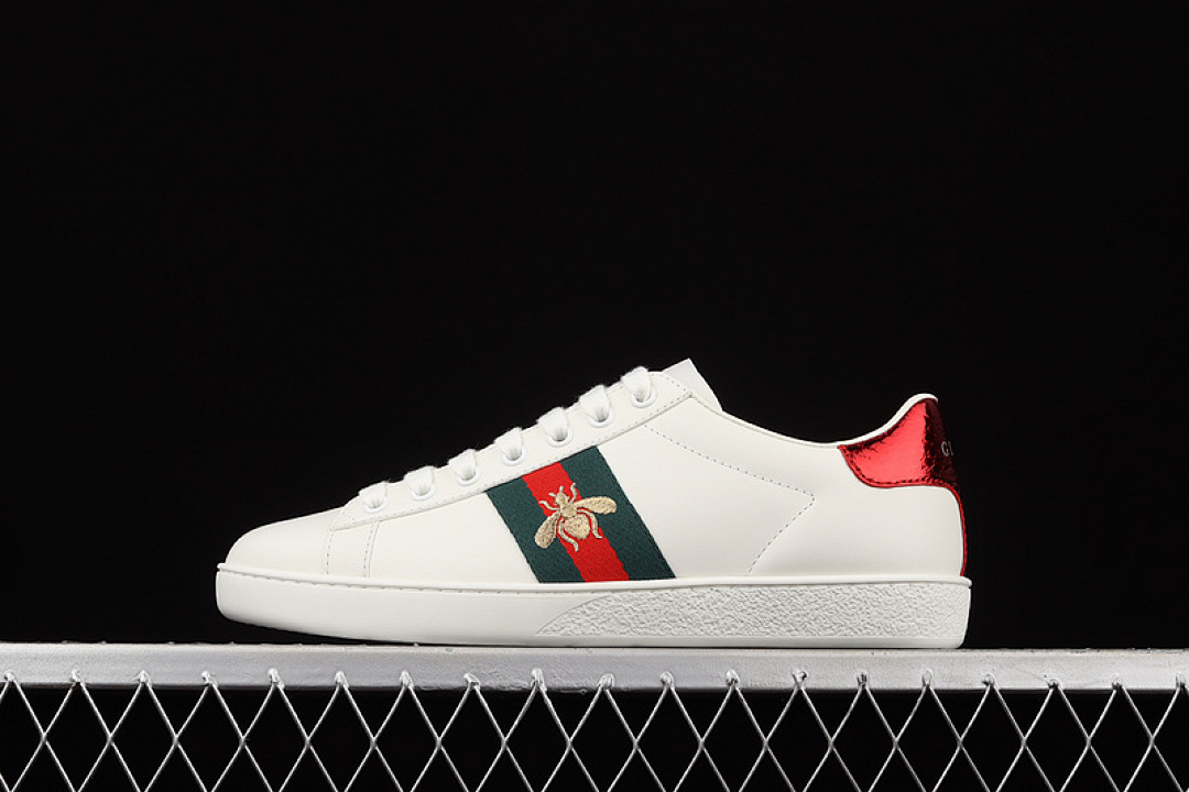 Gucci [02JP09064]-[GU*CCI ACE EMBROIDERED LOW-TOP SNEAKERS WHITE/NAVY BLUE/RED-GOLD]-[UNISEX:35-44] - Image 15