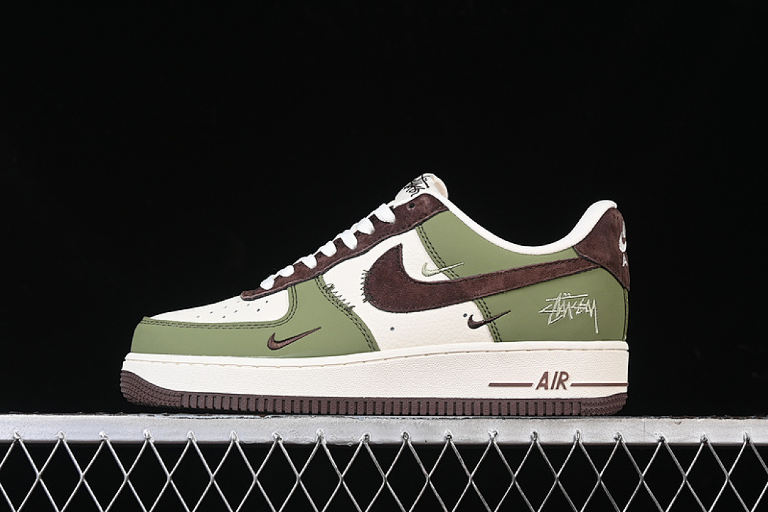 Nike [KK1988-038]-[AIR FORCE 1 07 LOW WHITE/GREEN/BROWN]-[WOMAN:36-39]-[MAN:40-45], photo 1