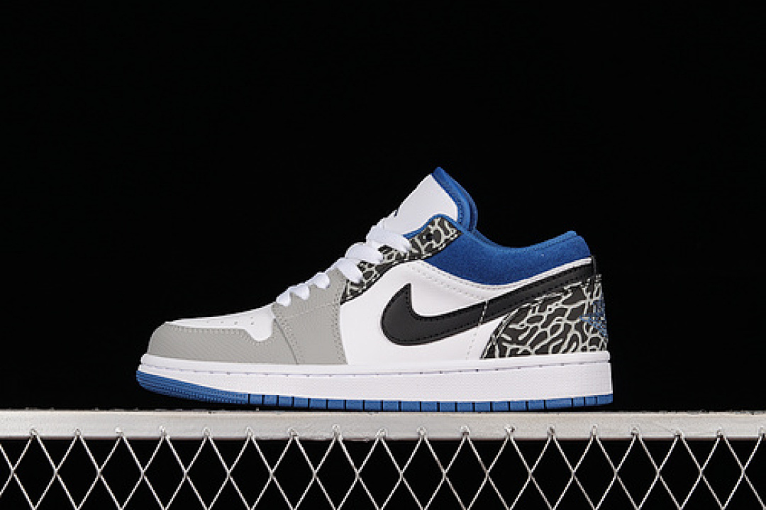 Jordan [DM1199-140]-[AIR JORDAN 1 LOW SE TRUE BLUE WHITE/LIGHT GREY/BLUE-BLACK]-[UNSIEX:36-46], photo 1