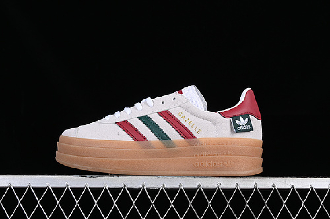 Adidas [IG3685]-[ADIDAS ORIGINALS GAZELLE BOLD WHITE/RED/BROWN/GREEN]-[WOMAN:36-40], photo 1