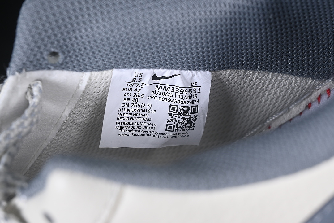 Nike [MM3399-831]-[AIR FORCE 1 07 LOW CASUAL SNEAKERS RED/WHITE/GREY]-[WOMAN:36-39]-[MAN:40-45] - Image 5