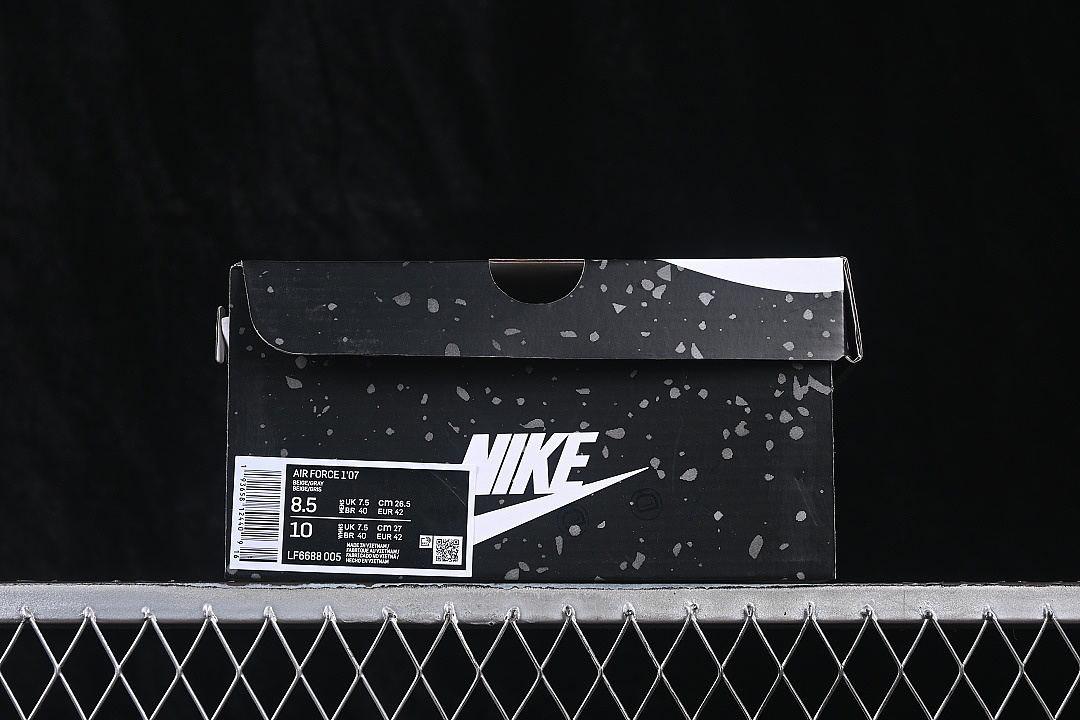 Nike [LF6688-005]-[AIR FORCE 1 07 LOW CASUAL SNEAKERS BEIGE/BLACK]-[WOMAN:36-39]-[MAN:40-45] - Image 11