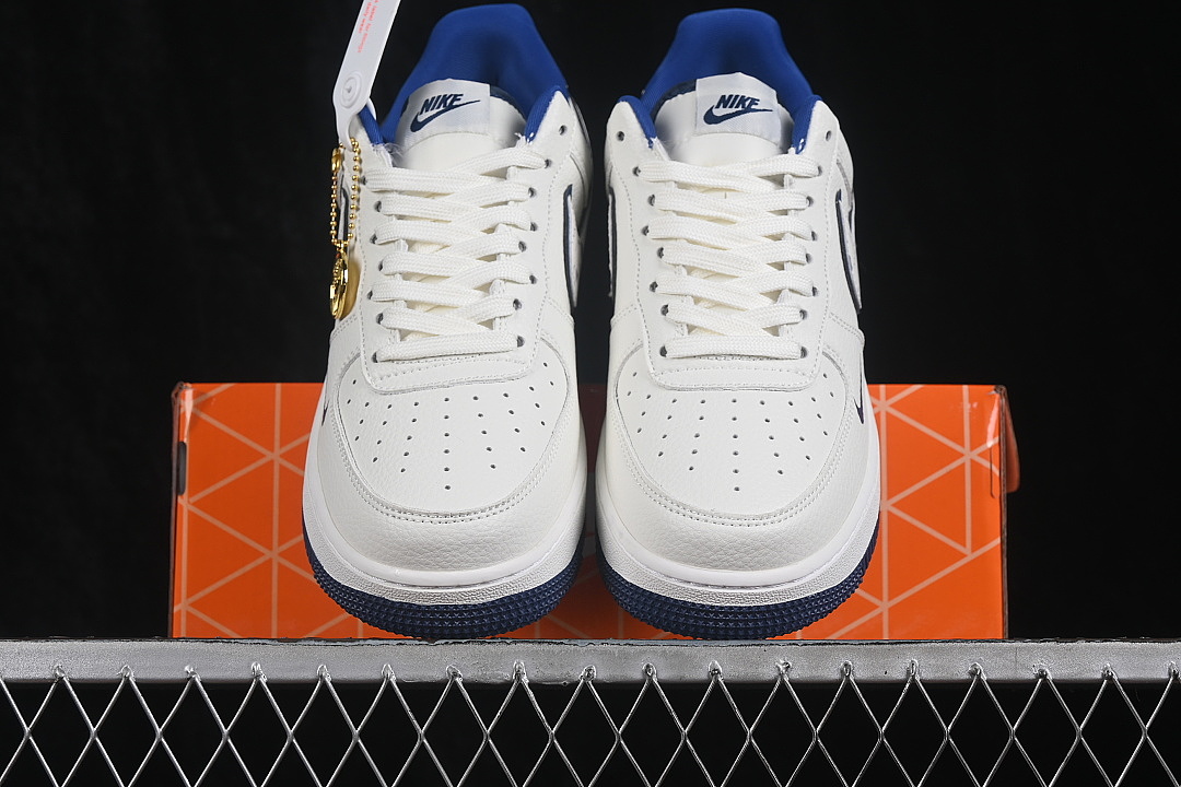 Nike [WY0655-112]-[AIR FORCE 1 07 LOW CASUAL SNEAKERS NAVY BLUE/WHITE]-[WOMAN:36-39]-[MAN:40-45] - Image 12