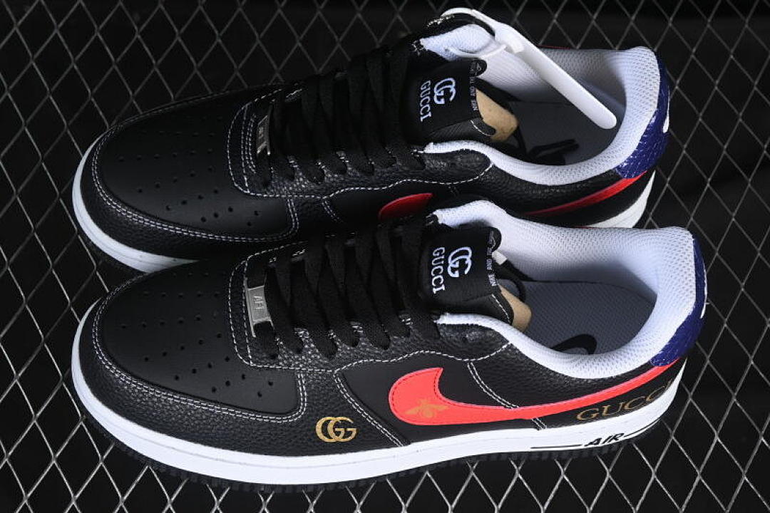 Nike [AH8462-001]-[AIR FORCE 1 07 LOW WHITE/BLACK/RED/BLUE]-[WOMAN:36-39]-[MAN:40-45] - Image 11
