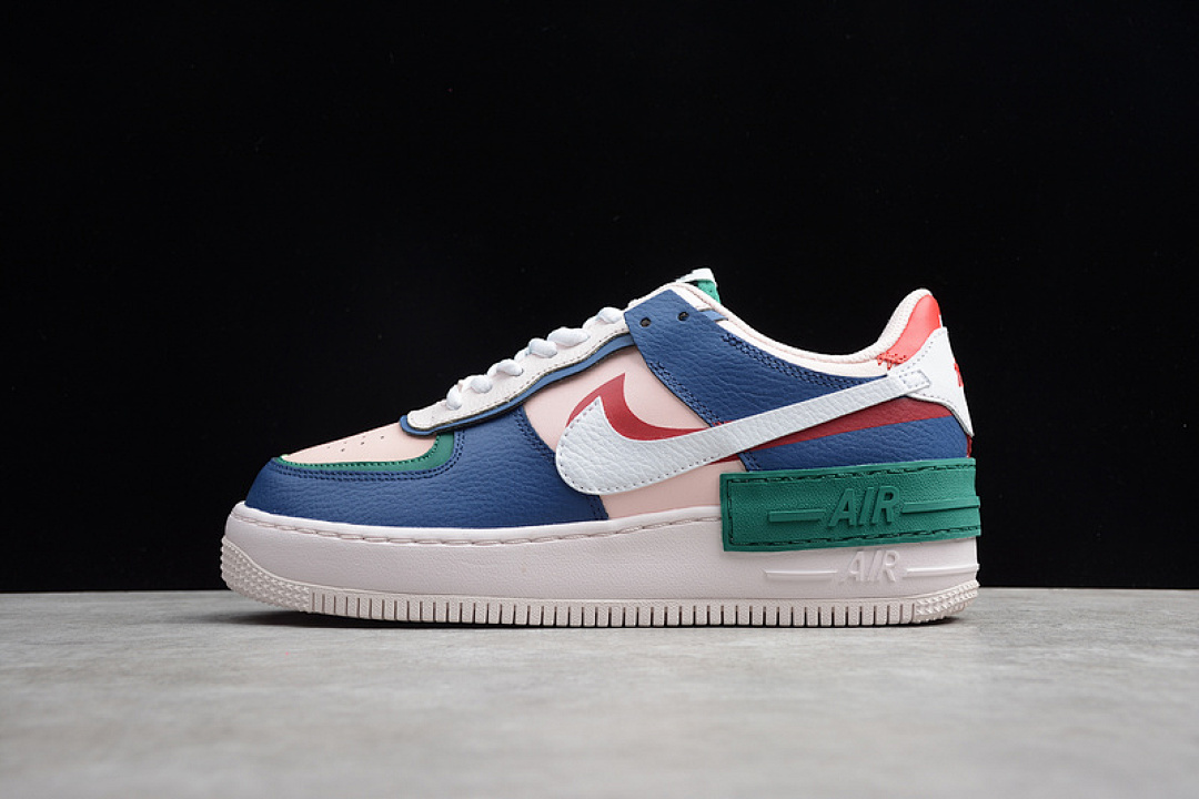 Nike Nike AIR FORCE 1 SHADOW MYSTIC NAVY/WHITE-ECHO PINK-GYM RED · CI0919-400, photo 1
