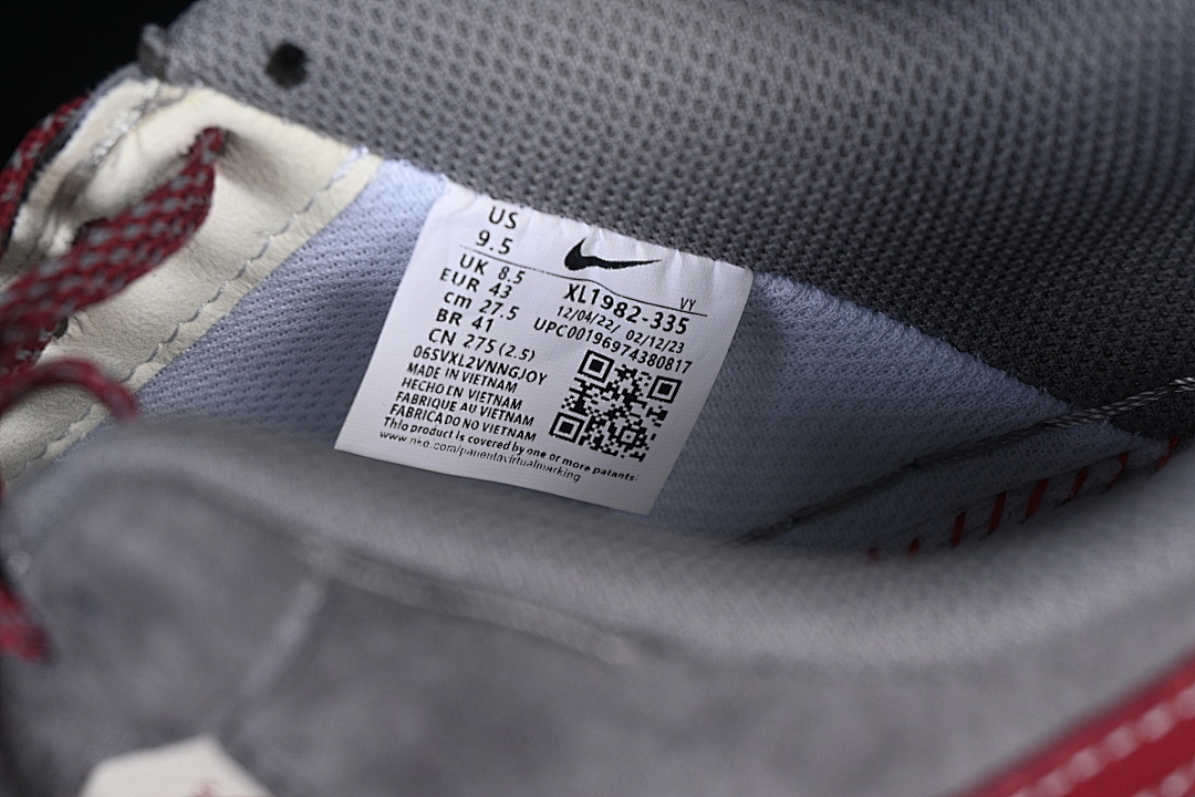 Nike [XL1982-335]-[AIR FORCE 1 07 LOW BEIGE/GREY/WINE RED]-[WOMAN:36-39]-[MAN:40-45] - Image 6