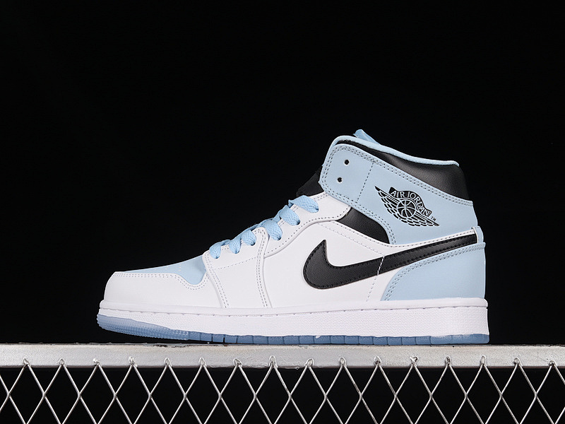 Jordan AIR Jordan 1 MID SE WHITE/ICE BLUE/BLACK · DV1308-104, photo 1
