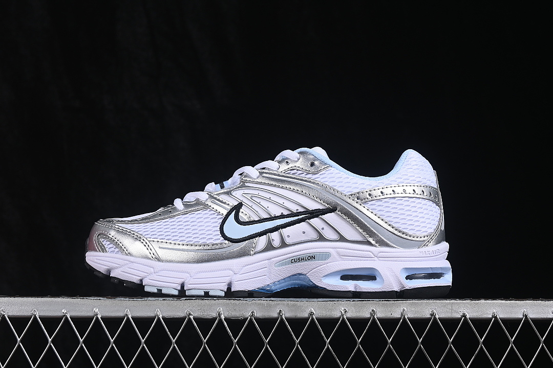 Nike AIR MAX MOTO 2K AIR CUSHION SHOES WHITE/SILVER/BLUE · HQ2056-107, photo 1