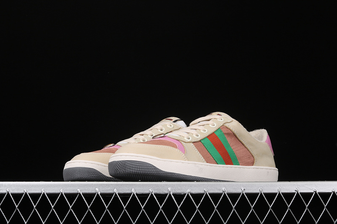Gucci [GU*CCI ACE EMBROIDERED LOW-TOP SNEAKER BEIGE/WHITE/GREEN-PINK]-[WOMAN:35-40] - Image 16