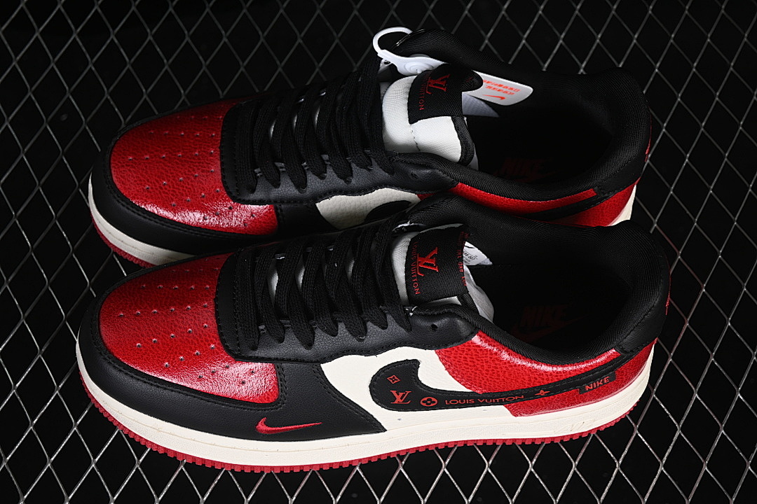 Nike [KD1688-007]-[AIR FORCE 1 07 LOW CASUAL SNEAKERS RED/WHITE/BLACK]-[WOMAN:36-39]-[MAN:40-45] - Image 10