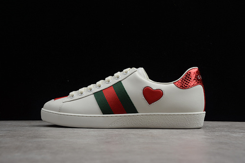 Gucci [GU*CCI ACE EMBROIDERED LOW-TOP SNEAKER WHITE/GREEN/RED]-[WOMAN:35-39]-[MAN:40-44]