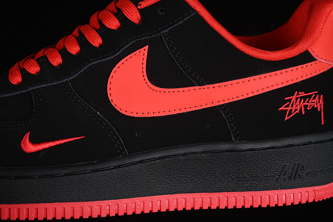 Nike [DF0188-044]-[AIR FORCE 1 07 LOW RED/BLACK]-[WOMAN:36-39]-[MAN:40-45] - Image 8
