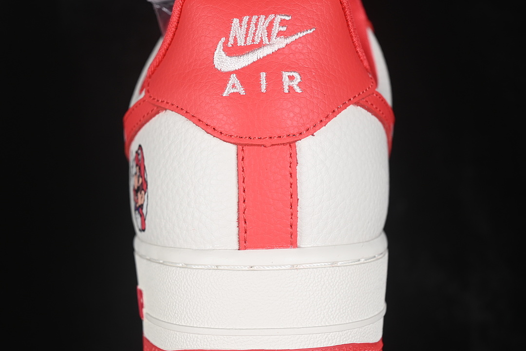 Nike [DW8806-029]-[AIR FORCE 1 07 LOW CASUAL SNEAKERS RED/BLACK/WHITE]-[WOMAN:36-39]-[MAN:40-45] - Image 6